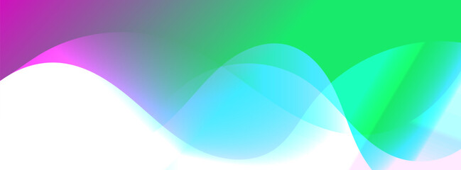 banner background.green and purple gradient.wavy effect.memphis.eps 10