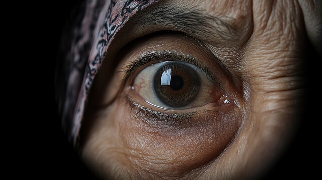 a closeup portrait of an elderly woman in a colorful sari symbolizing wisdom and cultural richness suitable for campaigns focused on diversity inclusion and global heritage