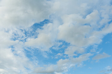 blue sky with white cloud. nature background