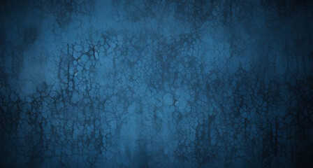 Fototapeta premium Black dark azure cobalt sapphire blue abstract background. Color gradient. Geometric shape. Wave, wavy curved line. Rough grunge grain noise. Light neon metallic shine shimmer bright. Design 