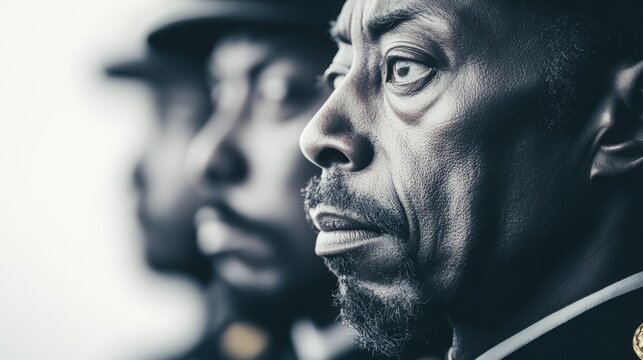 a profile portrait of a sternlooking samurai in traditional armor symbolizing strength and discipline suitable for campaigns promoting leadership determination and precision