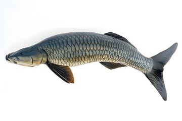 Freshwater Fish Isolated on White Background.