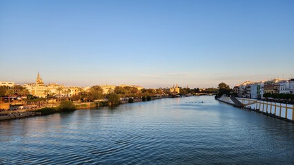 Seville at sunset