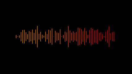 Sound wave. Sound graphic . audio voice music sound spectrum. voice message animation.