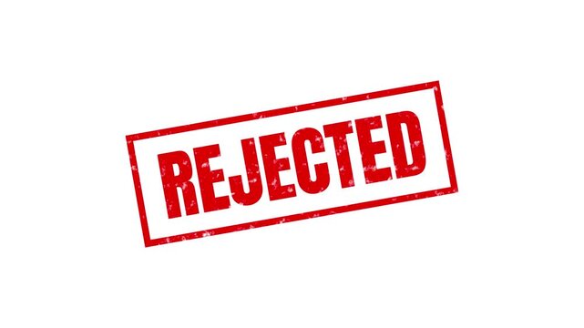 rejected stamp animation motion graphic
