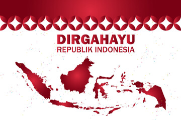 Indonesia 79th independence day Abstract Background Design Template