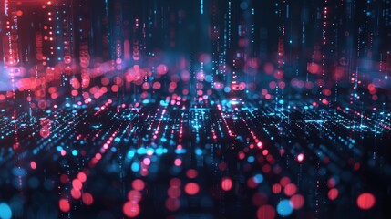 Fototapeta premium Digital Network Abstract Background