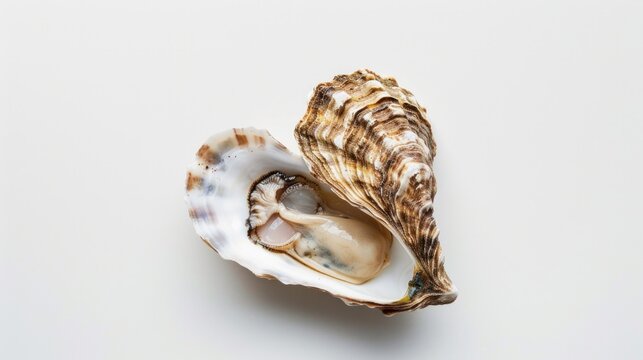 A shell with a small hole in it