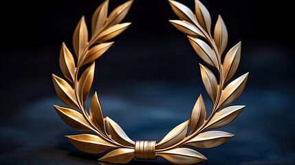 golden laurel wreath 