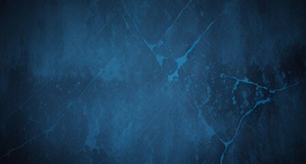 Black dark azure cobalt sapphire blue abstract background. Color gradient. Geometric shape. Wave, wavy curved line. Rough grunge grain noise. Light neon metallic shine shimmer bright. Design.	