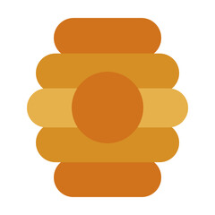Bee Hive Icon in Flat Style Suitable for Web, Apps, Presentation, or Printable Meanings