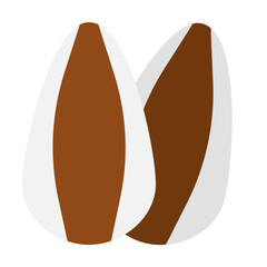 Sunflower Seeds Icon in Flat Style Suitable for Web, Apps, Presentation, or Printable Meanings