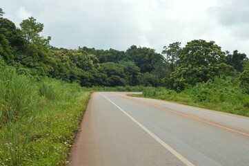 landscape of road in the countryside