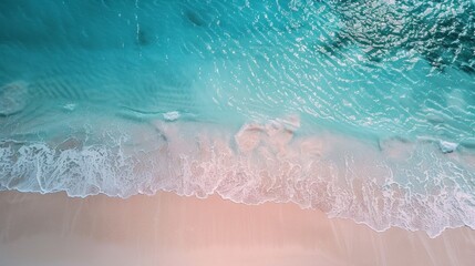 Fototapeta premium The ocean is calm and the water is a beautiful shade of blue