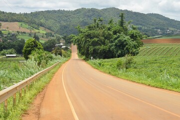 road in the countryside