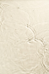 Water ripples top view for placing product