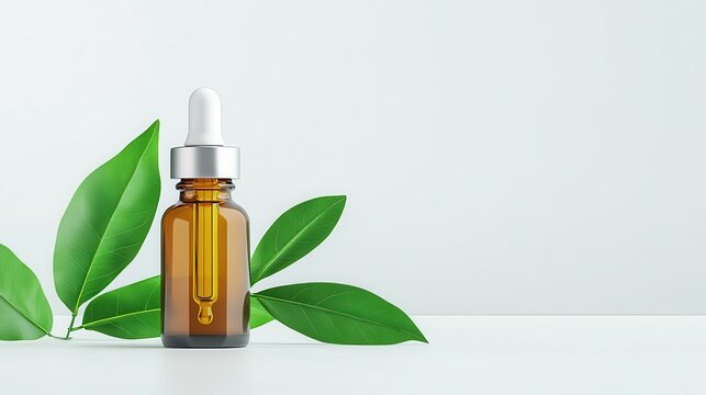 Dropper bottle of medicinal plant derivative for holistic healing, Derivative Medicinal Healing, Holistic healing dropper
