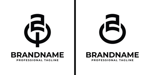 Letters ZQ and ZO Monogram Logo, suitable for any business with ZQ, QZ, ZO, or OZ initials