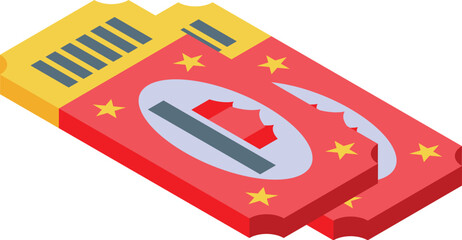 Two circus tickets are laying on a surface, suggesting an upcoming event full of thrills and entertainment © ylivdesign