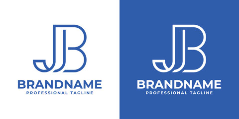 Letters JB Monogram Logo, suitable for any business with BJ or JB initials