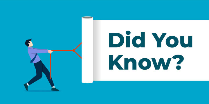 Did you know banner with minimalist design
