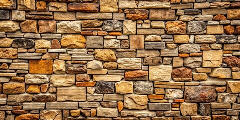 Stone wall background with varied shapes and textures , textured, masonry, rough, aged, weathered, bricks, pattern