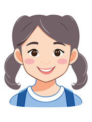 Obraz premium Beautiful vector girl silhouette - 5