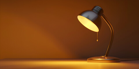  A desk lamp with a book and a pen on the table ambient lighting contemporary design
