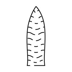 sansevieria tropical leaf line icon vector. sansevieria tropical leaf sign. isolated contour symbol black illustration