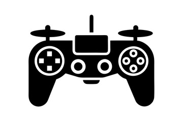 Drone Controller icon silhouette vector art Illustration