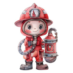 a super-cute comic cartoon Smoke Mask, full body, single object, watercolor illustration