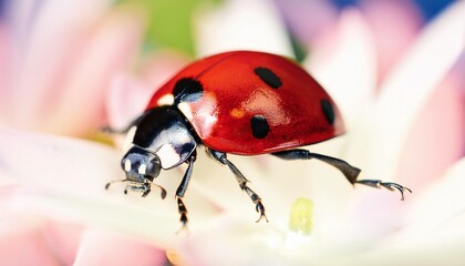 Fototapeta premium AI Ladybug Close up