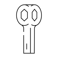dog bone wrench line icon vector. dog bone wrench sign. isolated contour symbol black illustration