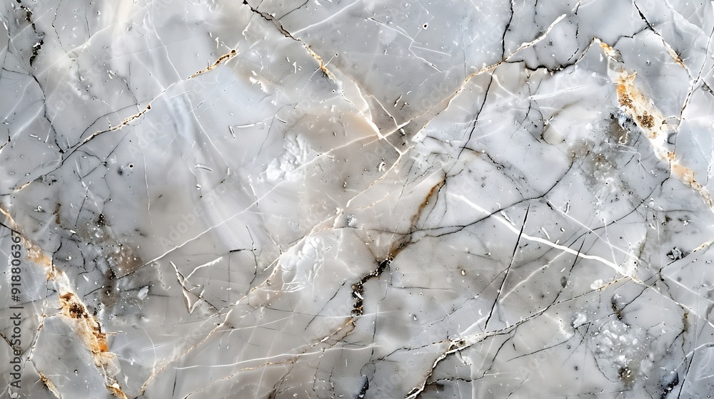 Aufkleber Light grey marble texture background with high resolution counter top view of natural tiles stone in seamless glitter pattern and luxurious : Generative AI