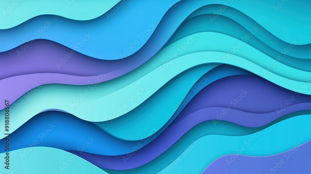 Canvas Prints a vibrant blue wave design, merging abstract art with modern textures for a playful and dynamic look