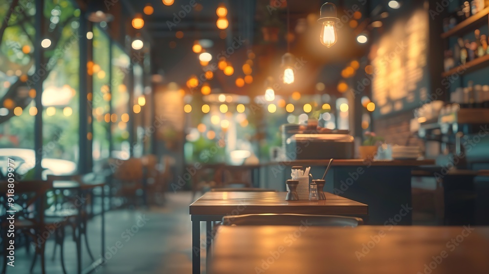Poster blur thai style interior restaurantbackground blurred couter coffee bar resturant cafe cafe blurred 