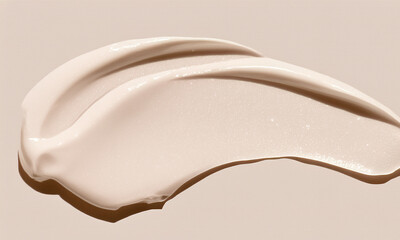 natural sample of soft cosmetic cream