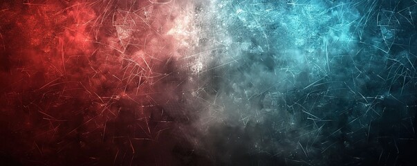 Obraz premium Abstract background with red, blue, and white clouds. The background is dark and moody with a sense of movement.