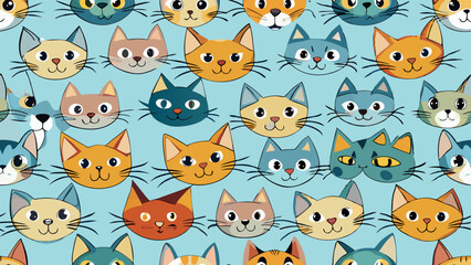 pattern with cats
