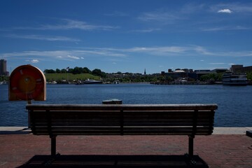 Obraz premium Baltimore’s Fells Point Waterfront and Streetscape