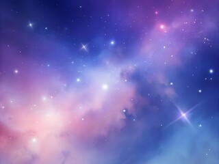 Fototapeta premium Stellar Breeze: Soft Pastel Galaxy Glow Gradient Space Background