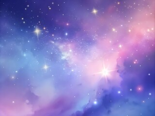 Stellar Breeze: Soft Pastel Galaxy Gradient Smooth Background