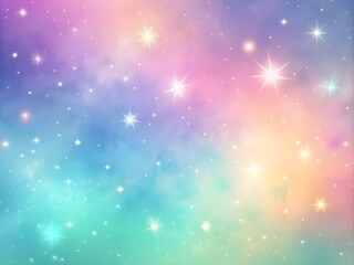 Stellar Breeze: Soft Pastel Galaxy Glow Gradient Space Background