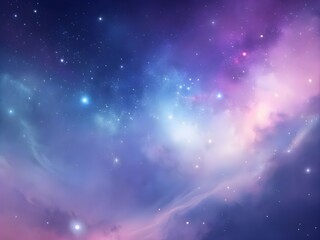Obraz premium Stellar Breeze: Soft Pastel Galaxy Gradient Smooth Background