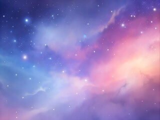 Obraz premium Stellar Breeze: Soft Pastel Galaxy Gradient Smooth Background
