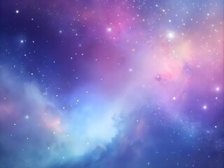 Fototapeta premium Stellar Breeze: Soft Pastel Galaxy Gradient Smooth Background