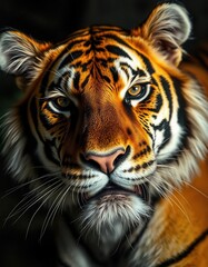 Fototapeta premium Close-up on a Tiger's face