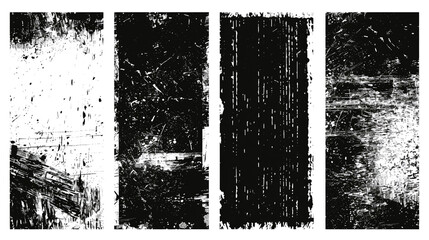 black and white paint on distressed overlay texture, Overlay Distress grain monochrome texture, Black white grunge background. Seamless texture of cracks, chips, scratches