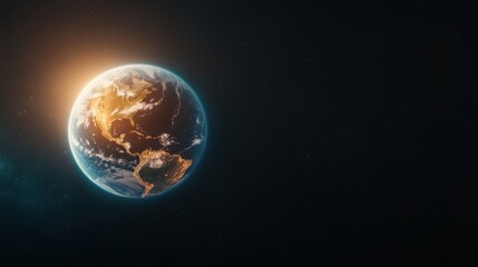 Fototapeta premium Guardians of Earth: Surreal Depiction of Ozone Layer Shielding Planet Portraying Sustainability and Global Conservation Efforts