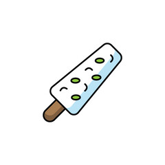 Malai Kulfi icon design with white background stock illustration